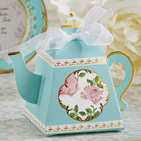 Teapot Favor Boxes (Set of 24) Blue