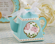 Teapot Favor Boxes (Set of 24) Blue