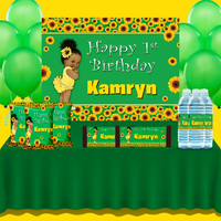 Sunflower Themed Backdrop - FREE SHIPPING - Something Sweet Party Favors LLC
