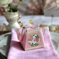 Tea Time 7 in. Premium Paper Plates - Pink (Set of 16)