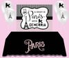 A Night In Paris Birthday Backdrop - FREE SHIPPING - Something Sweet Party Favors LLC