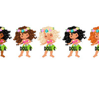Hula Girl Luau Personalized Kids Puzzle With FREE Matching Drawstring Gift Bag - Something Sweet Party Favors LLC