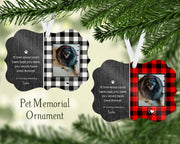 Pet Memorial Ornament with FREE Satin Gift Pouch