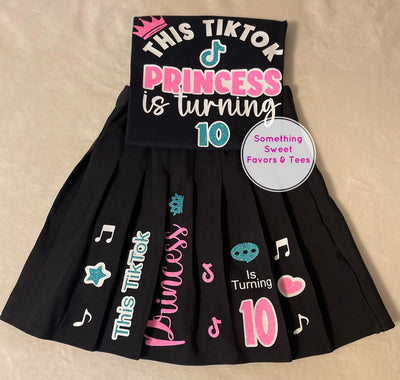 TikTok Birthday Skirt Set