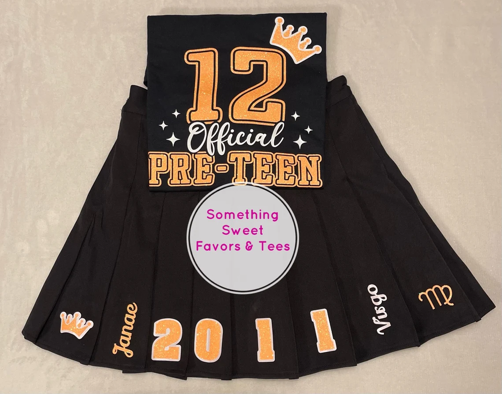 12th Birthday Outfit (Matte or Glitter Wording) Adult Medium