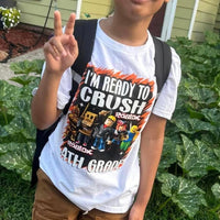 Ready To Crush Roblox Back To School Tee(Preschool - 8th)