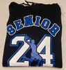 2024 Basketball Graduate  Shirt (CUSTOMIZE YOUR SCHOOL COLORS)