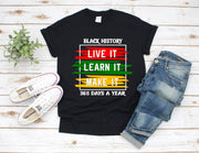 Black History Live It.. Learn It.. Make It 365 A Year