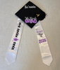Graduation Outfit Pre-K thru 8th (Neon Purple, Black & White)
