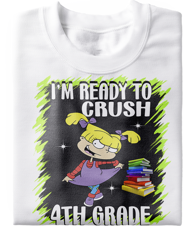 Ready To Crush Rugrats Angelica Back To School Tee (Preschool - 8th)