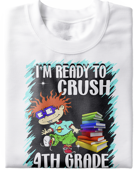 Ready To Crush Rugrats Chuckie Back To School Tee(Preschool - 8th)