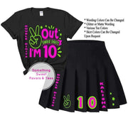 10th Birthday Outfit (Matte or Glitter Wording) Other Ages Available