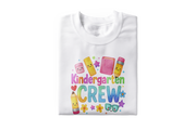 Kindergarten Crew Back To School Tee