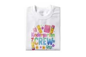 Kindergarten Crew Back To School Tee