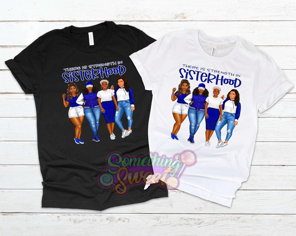 Sisterhood Blue & White Tee