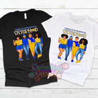 Sisterhood Blue & Yellow Tee