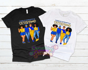 Sisterhood Blue & Yellow Tee