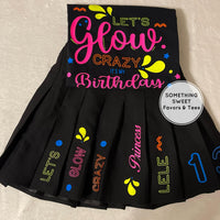 Let's Glow Crazy Birthday Skirt Set