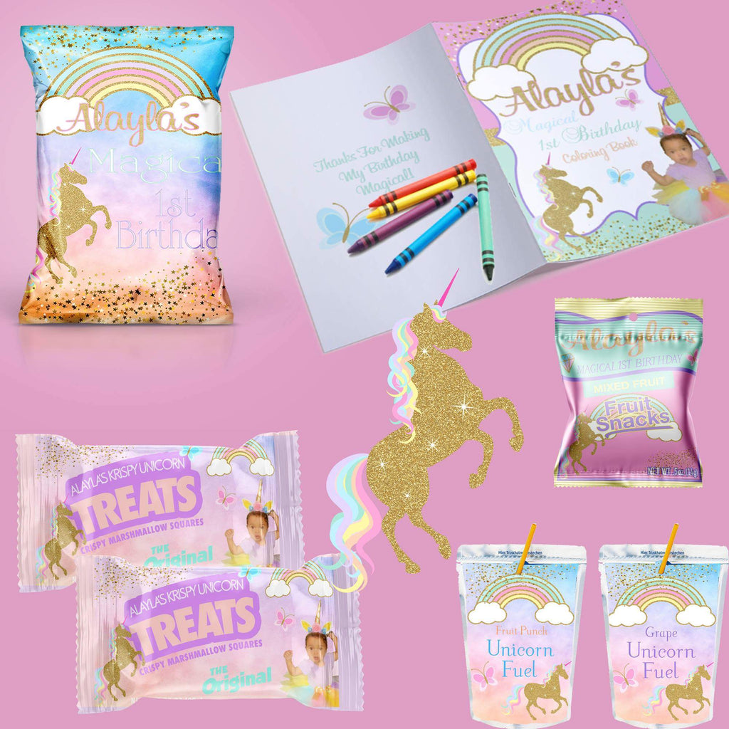 Unicorn Theme Favors, Unicorn Baby Shower Candy Jar Favors