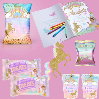 Pastel Unicorn Party Theme - FREE SHIPPING - Something Sweet Party Favors LLC