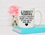 A Perfect Marriage Coffee Mug - Something Sweet Party Favors LLC