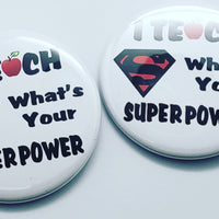 Teacher Appreciation Button Pins (FREE SHIPPING) - Something Sweet Party Favors LLC