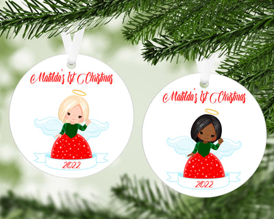 Angel Christmas Ornament With FREE Velvet Pouch