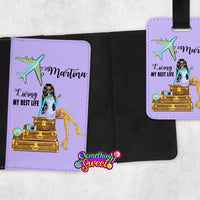 Personalized Passport Cover and Luggage Tag - Something Sweet Party Favors LLC