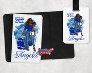 Personalized Passport Cover and Luggage Tag (Smoke) - Something Sweet Party Favors LLC