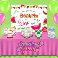 Watermelon Birthday Backdrop - FREE SHIPPING - Something Sweet Party Favors LLC