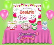 Watermelon Birthday Backdrop - FREE SHIPPING - Something Sweet Party Favors LLC