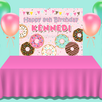Donut Grow Up Birthday Backdrop - FREE SHIPPING - Something Sweet Party Favors LLC