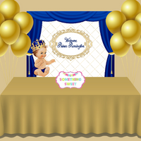 Little Prince Birthday Party Backdrop - FREE SHIPPING - Something Sweet Party Favors LLC