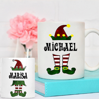 Elf Christmas Coffee Mugs - Something Sweet Party Favors LLC
