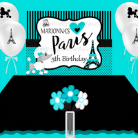 Paris Theme Backdrop - FREE SHIPPING - Something Sweet Party Favors LLC