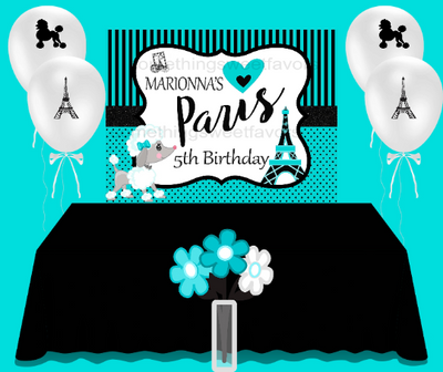 Paris Theme Backdrop - FREE SHIPPING - Something Sweet Party Favors LLC