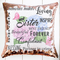 Sister Sequin Pillow or Pillowcase - Something Sweet Party Favors LLC