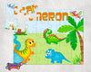 Dinosaur Personalized Kids Puzzle With FREE Matching Drawstring Gift Bag - Something Sweet Party Favors LLC