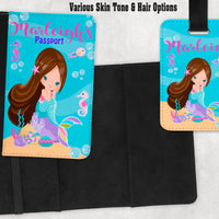 Mermaid Passport Cover and Luggage Tag - Something Sweet Party Favors LLC